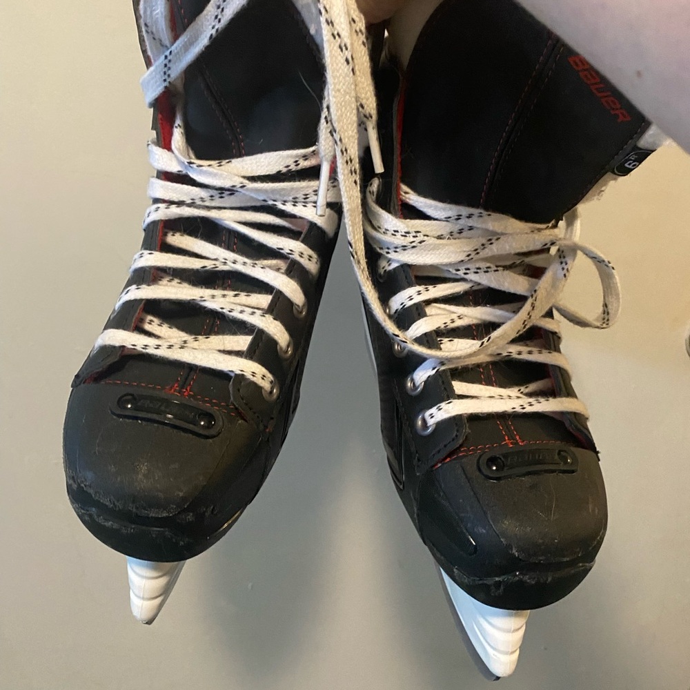 Bauer Black and Red Hockey Skates - Picture 4 of 4
